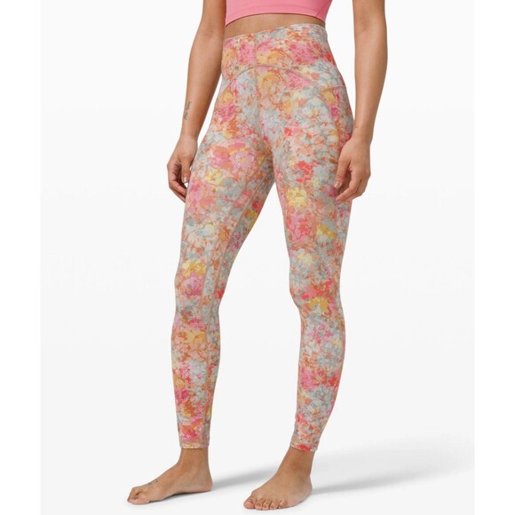 Lululemon Align Pant Women’s 6 Floral Inflorescence Multi High Rise Leggings - Picture 1 of 10